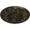 Ekena Millwork Whitman Ceiling Medallion (For Canopies up to 3 3/4"), 13"OD x 1 3/8"P, Stone Hearth Crackle CM13WHSHC - alternate 4